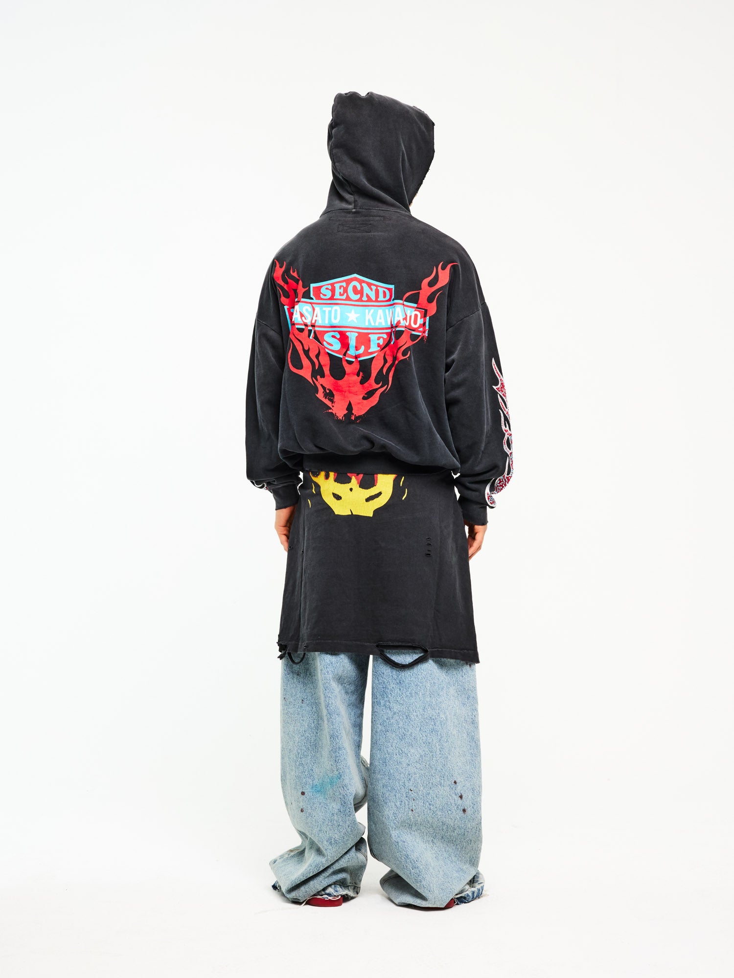 FIRESTORM VINTAGE HOODIE X MASATO KAWAJO - secndslf