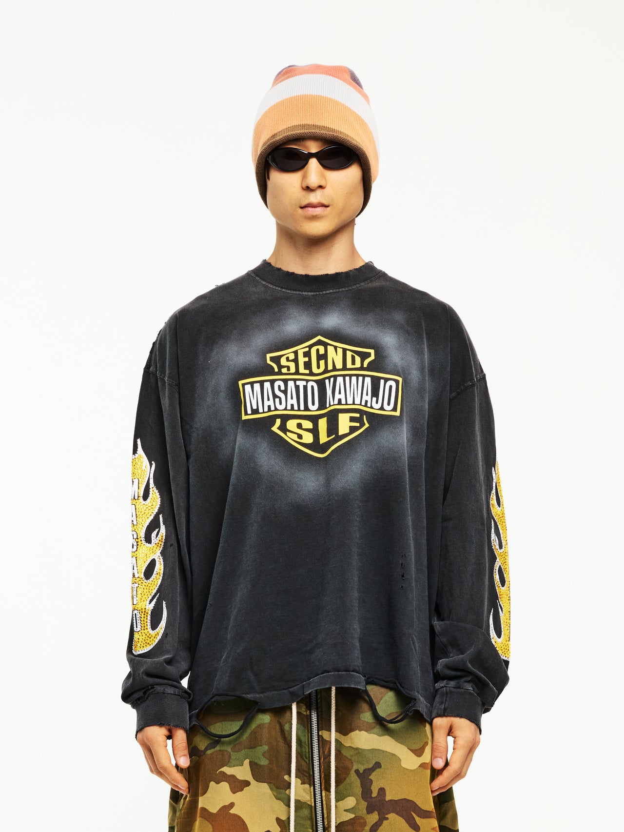 MASATO KAWAJO X SECND SLF 'FIRESTORM' LONG SLEEVE