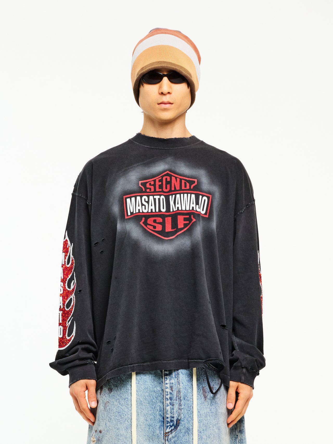 MASATO KAWAJO X SECND SLF 'FIRESTORM' LONG SLEEVE