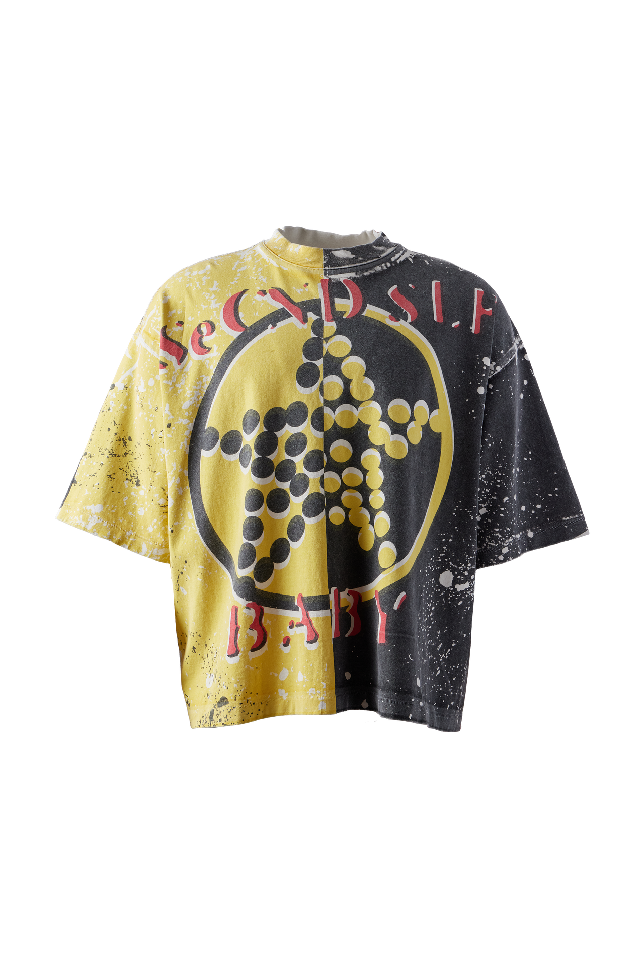 ☆NASTY FANCY CLUB☆ NF Wappen 08 Tee MELANGE IVORY F24QB295 TEES - secndslf