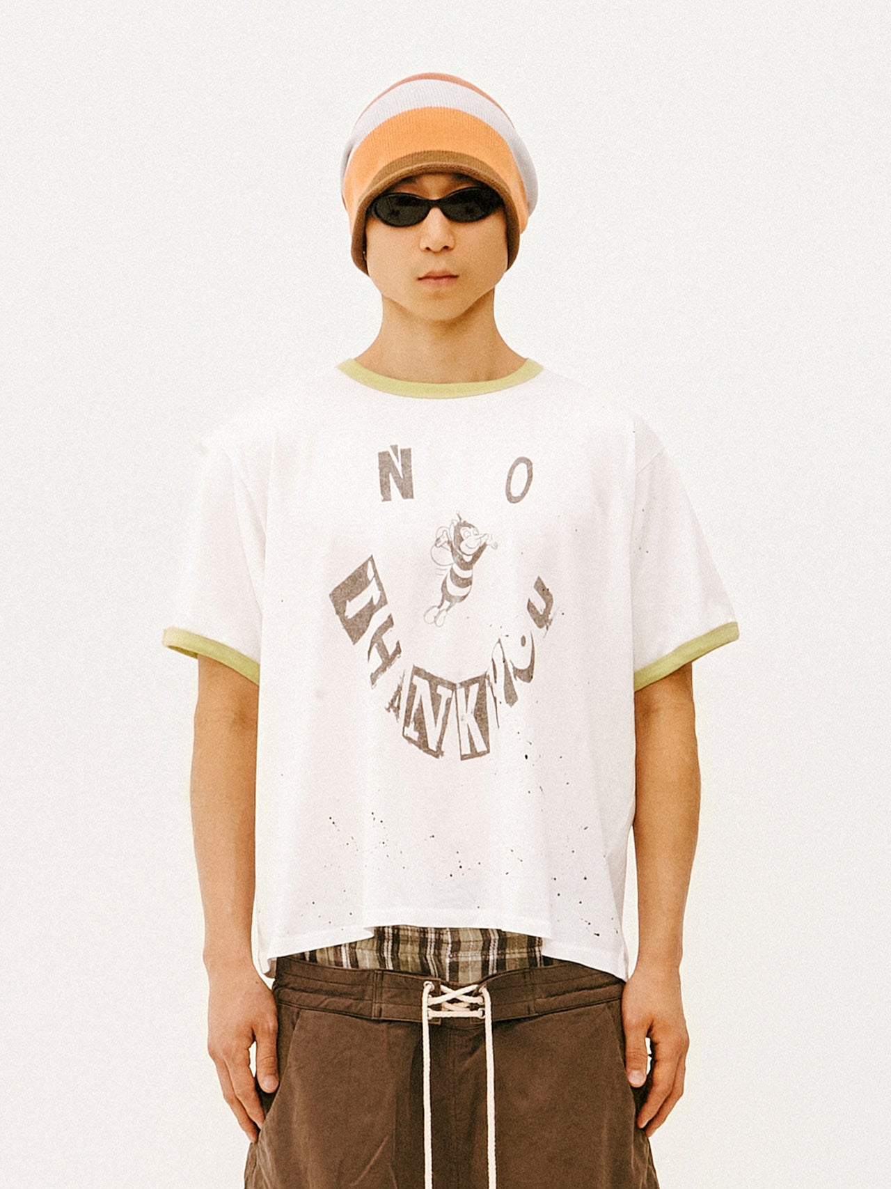 NO THANK YOU RINGER TEE